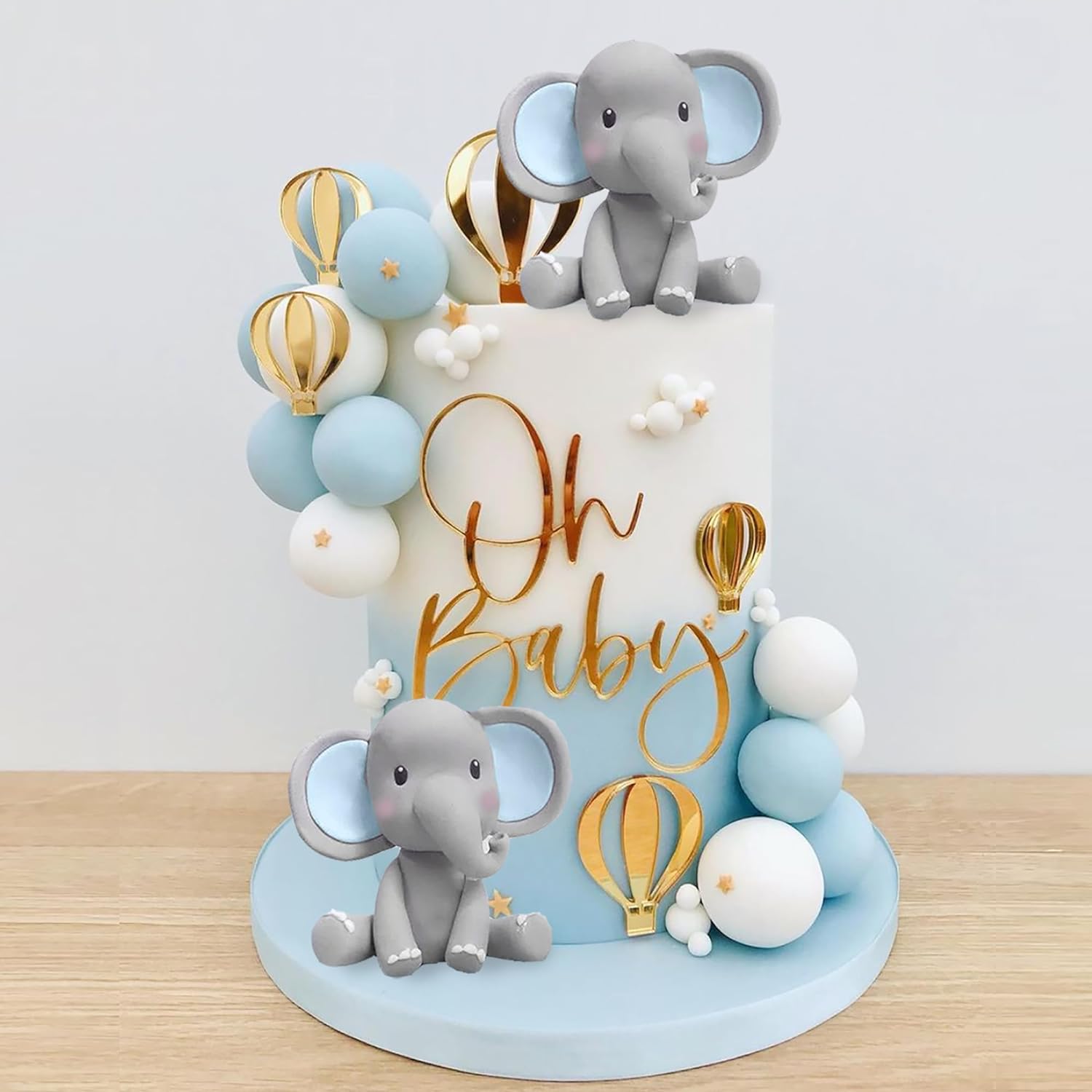 Baby Food Flavors - Elephant Cake Decoration Baby Cake Topper