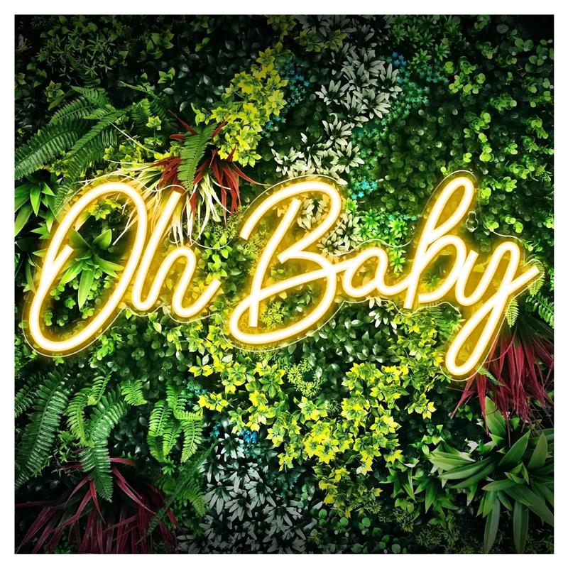 Baby Food Restaurant - Oh Baby Neon Signs For Wall