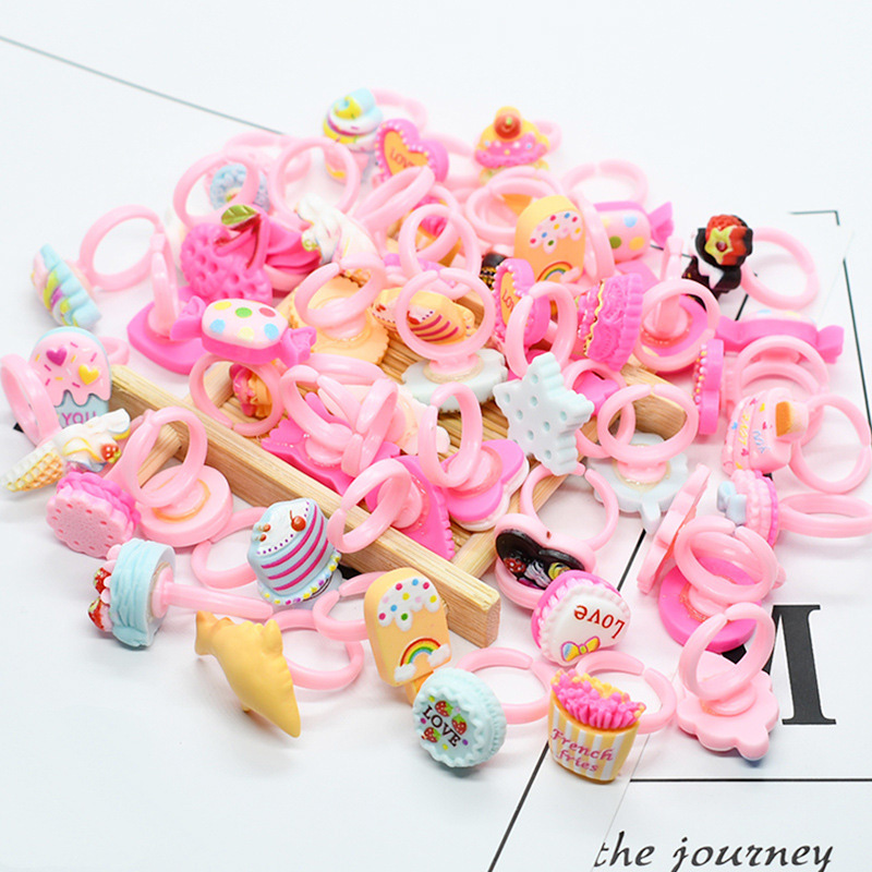 Baby Food Flavors - 20pcs/lot Cute Kids Rings Candy Color