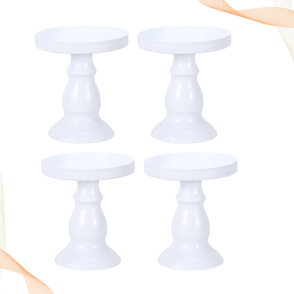 Baby Food Restaurant - 4Pcs Sturdy Metal Cake Stand Food
