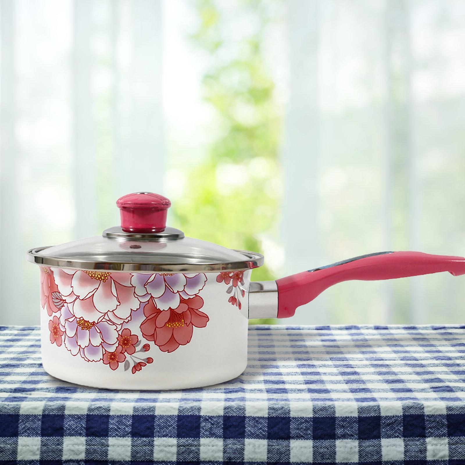 Enamel Milk Pot Multifunction  - огляд і ціна Baby Food Restaurant