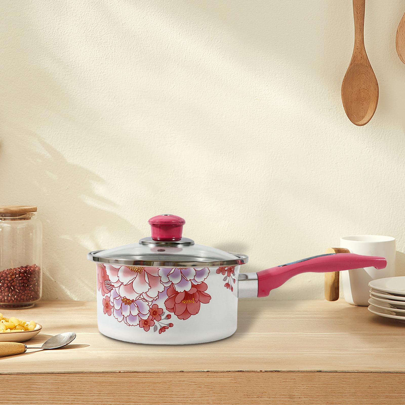 Enamel Milk Pot Multifunction  - огляд і ціна Baby Food Restaurant