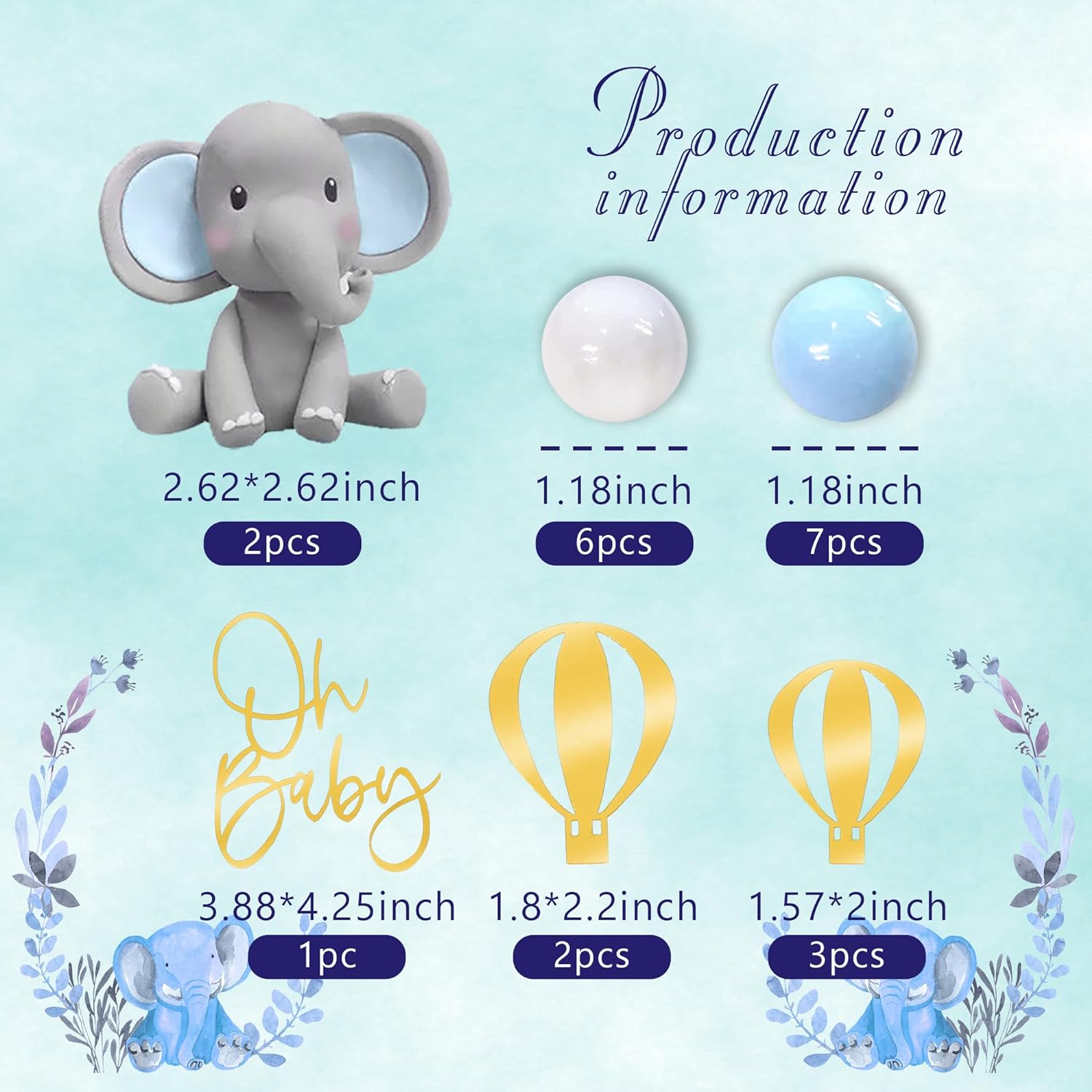 Elephant Cake Decoration Baby  - огляд і ціна Baby Food Flavors