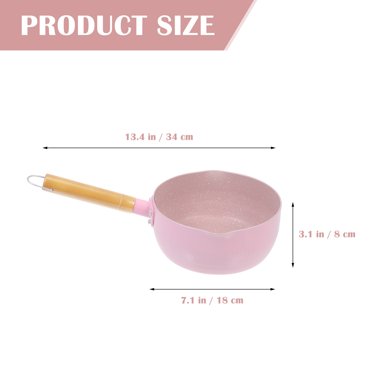 Wooden Handle Aluminium Milk P - огляд і ціна Baby Food Restaurant