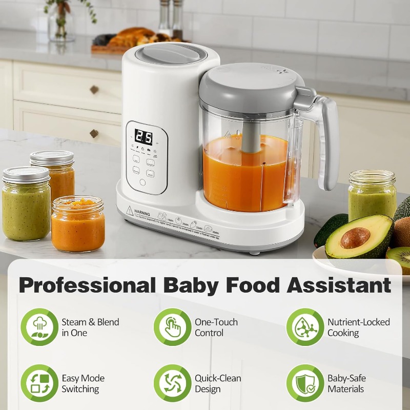 Baby Food Maker Steamer Blende - огляд і ціна Baby Food Gerber