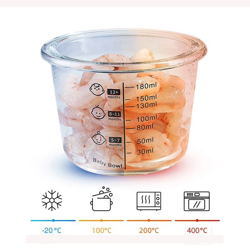 180ml Glass Baby Food Storage  - огляд і ціна Baby Food Delivery