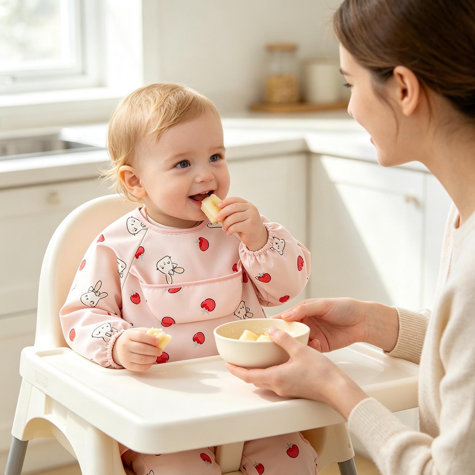 Child Smock Bib Soft Adjustabl - огляд і ціна Baby Food Restaurant