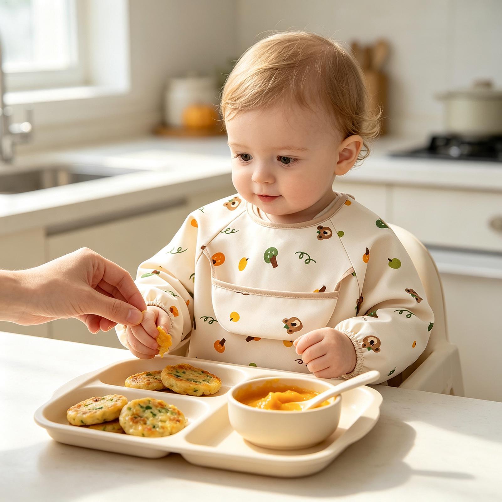 Child Smock Bib Soft Adjustabl - огляд і ціна Baby Food Restaurant