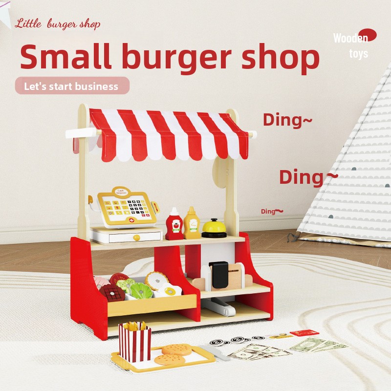 Children Toy Puzzle Wood Hambu - огляд і ціна Baby Food Restaurant
