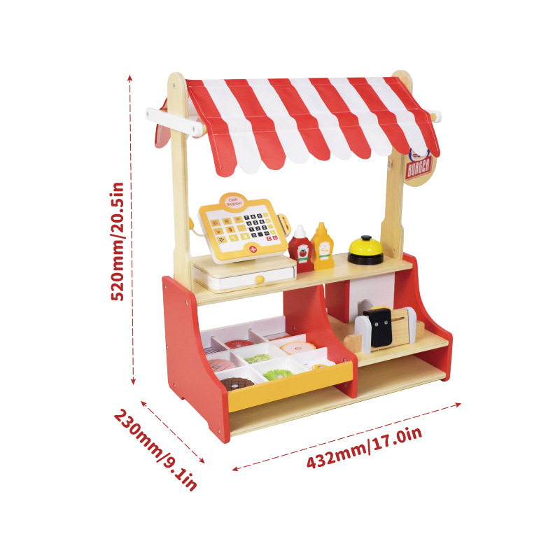 Children Toy Puzzle Wood Hambu - огляд і ціна Baby Food Restaurant