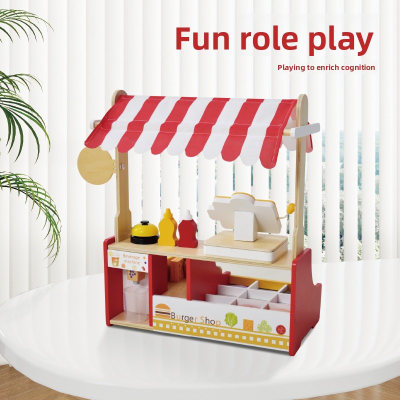 Children Toy Puzzle Wood Hambu - огляд і ціна Baby Food Restaurant